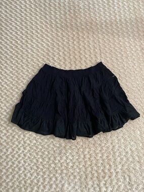 City Chic XXL Women Ebony Mini Skirt New black tiered with elastic waistband